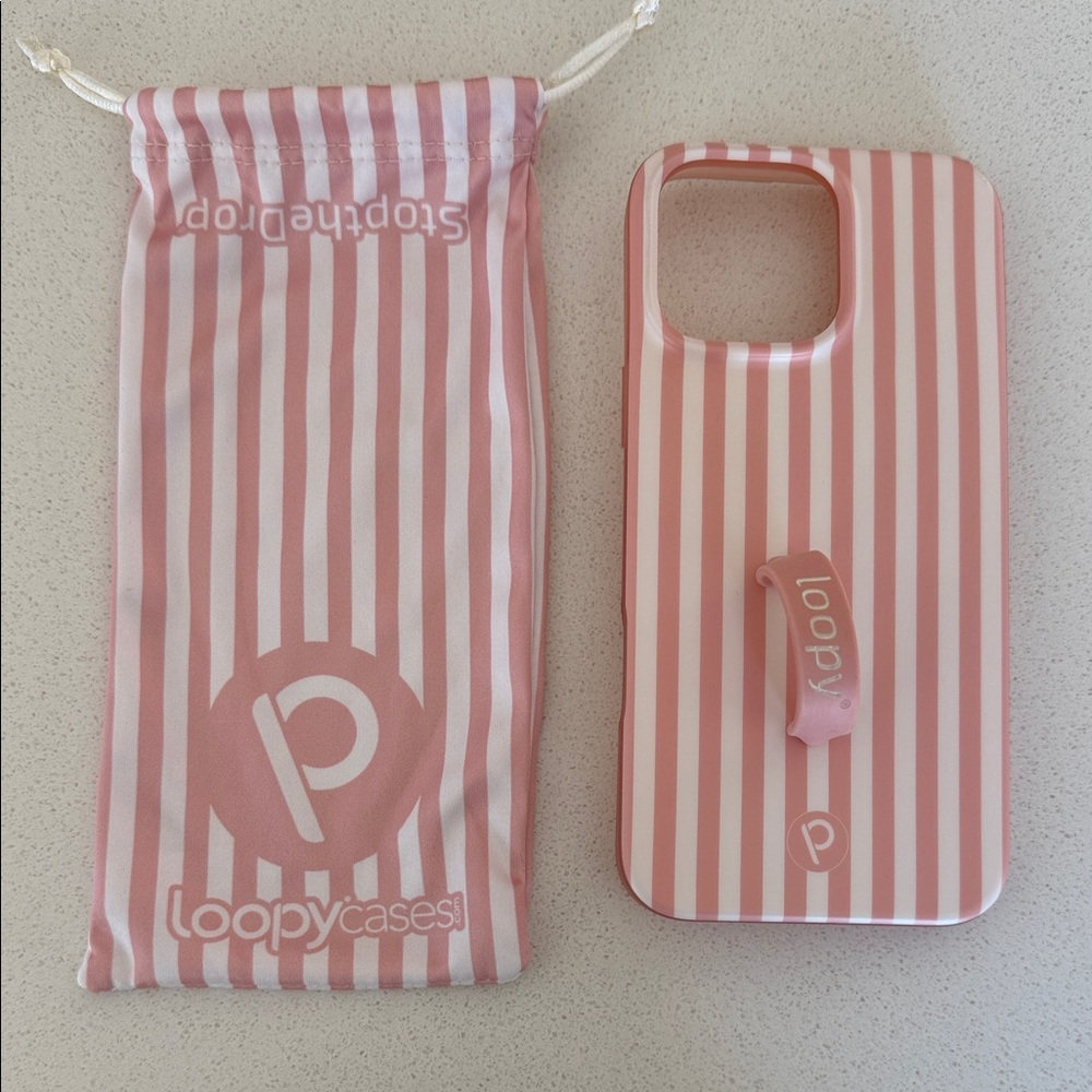iPhone 16 Pro Max Loopy Case Terracotta Stripes